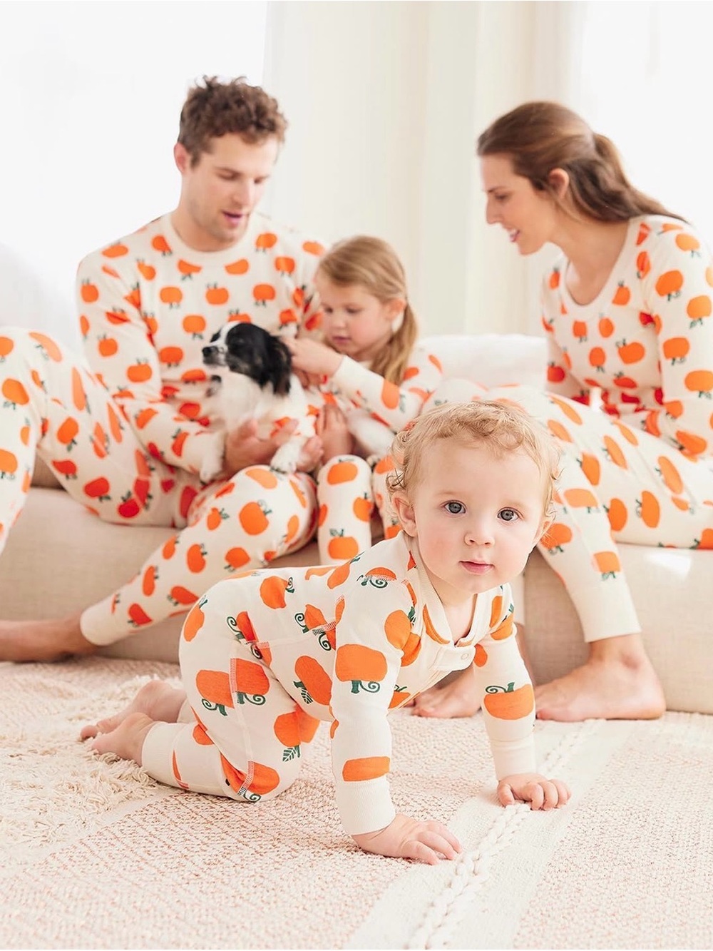Hanna Andersson Pumpkin Print Pajama Set, NWT